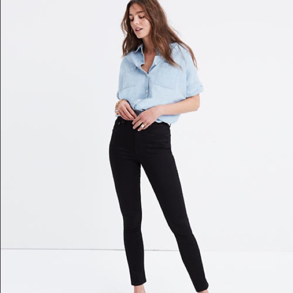 Madewell 10" High-Rise Skinny Jeans in Carbondale